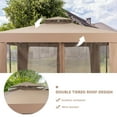 thumbnail image 3 of Patiojoy 10' x 10' 2-tier Outdoor Netting Canopy Sun Shade Gazebo Tent for Picnic Party, 3 of 8