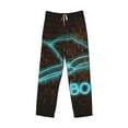 thumbnail image 6 of Uemuo Neon Sign For Books Pattern Men's Wide Leg Palazzo Lounge Pants with Pockets Light Weight Loose Comfy Casual Pajama Pants-Small, 6 of 9