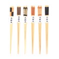 thumbnail image 1 of 1 Set 6 Pairs Durable Wooden Long Chopsticks Practical Hot Pot Chopsticks, 1 of 8