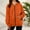 Orange, variant on Hoodies for Women Fashion Hoodies & Sweatshirts Pocket Long Sleeve Hooded Threaded Sweater Ladies Zipper Top Brown