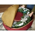 thumbnail image 4 of Covermates Keepsakes Christmas Wreath Storage Bag - Heavy Duty Polyester - Interior Pouch - Dual Zipper Pulls - Holiday Storage, Red, 4 of 9