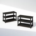 thumbnail image 2 of Furinno Turn-S-Tube 3-Tier Multipurpose Standing Shelves, Espresso/Black, Set of 2, 2 of 6