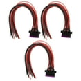 thumbnail image 1 of OBDII Female Plug Diagnostic Connector,3 Pcs 16 Pin OB Female Connector Cable OBDII Diagnostic Cable Highly Recommended, 1 of 8