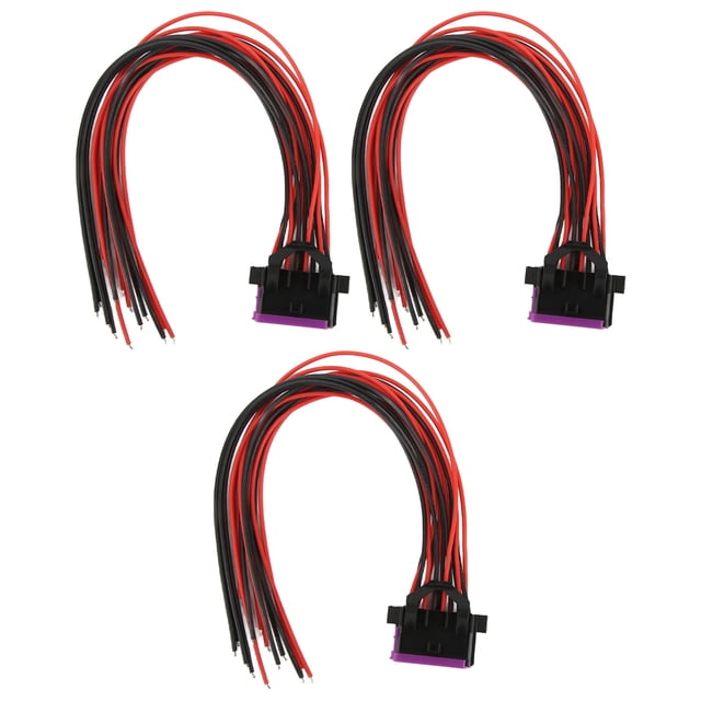 OBDII Female Plug Diagnostic Connector,3 Pcs 16 Pin OB Female Connector Cable OBDII Diagnostic Cable Highly Recommended