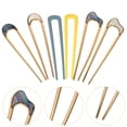 thumbnail image 4 of 18 pcs Chic et Cheveux Simple U- Bride Coquille Épingle à Cheveux pour Coiffure Updo Fourchette U-Forme Clips Épingles Fourches Français Filles Style Outil Style Forme en Métal Épingles à Cheveux Élégante Dame Femmes, 4 of 5