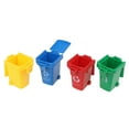 thumbnail image 6 of SIEYIO 4 Pcs/Set Mini Trash Can Garbage Bin Peony Parrot Intelligence Training Toys Pet Supply, 6 of 11