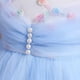 thumbnail image 4 of Vestido Para Niñas Ropa Para Niñas Bebés Vestidos Para Niños Vestido De Princesa Sin Mangas Vestido De Malla De Flores Azul Odeerbi LM103-5805, 4 of 9