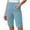 Blue, variant on Admvng Womens Stretch Twill Shorts Plus Size Casual Work Office Bermuda Shorts