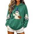 thumbnail image 3 of Jsaierl Halloween Sweatshirts Women Plus Size Ghost Graphic Pullover Hoodies Fall Holiday Long Sleeve Sweater Tops Halloween Costumes, Sizes S-2XL, 3 of 6