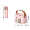 thumbnail image 3 of Haut-parleur Bluetooth avec Lumières Colorées et Microphone Audio Bluetooth Multifonction Mini Stéréo Sans Fil, 3 of 9