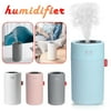 750ml Portable Personal Desktop Humidifier, Night Light, Auto Shut-Off, Two Spray Modes, for Home Office, Gray