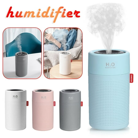 Air Humidifier,USB Rechargeable Wireless Ultrasonic Aroma,Water Mist Diffuser Light Umidificador