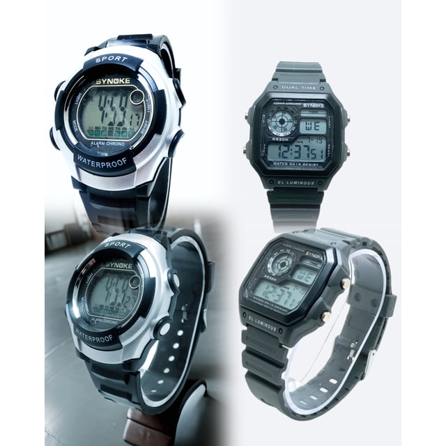 Relojes Digitales Synoke para Hombre (Paquete de 2 Piezas)