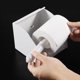 thumbnail image 2 of EeaseMX BESTOMZ - 10 rollos de papel higiénico de plástico blanco con resorte, aptos para todo tipo de estilos, repuesto para soporte de papel higiénico, 2 of 7