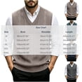 thumbnail image 3 of Atogsazn Mens V Neck Knitted Sweater Casual Sleeveless Vest Pullover Fall Winter Tank Tops Outerwear Green L Fashion, 3 of 6