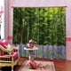 thumbnail image 3 of Advancent Paquete de 2 cortinas de poliéster para colgar en la pared, tela decorativa lavable, suministros para el hogar para baño, sala de estar y Sombras de ventana S Advancent HA010904-01, 3 of 6