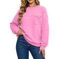 thumbnail image 4 of qafoshin Plus Size Sweatshirts for Women Oversized Pullover Long Sleeve Tops Crew Neck Basic Daily Tops, 4 of 6