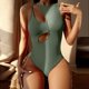 thumbnail image 2 of Traje de baño de bikini estampado para mujer Sujetador relleno Traje de baño de una pieza Ropa de playa OAVQHLG3B Store  lin121212, 2 of 4