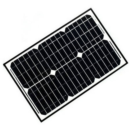 ALEKO Solar Panel Monocrystalline 5W for any DC 12V Application (gate opener, portable charging system, etc.)