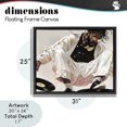 thumbnail image 4 of Stupell Industries Glam Record Dance Stylish DJ Black Floating Frame Canvas Art, 31 x 25, by Franklyn Gregory, 4 of 8