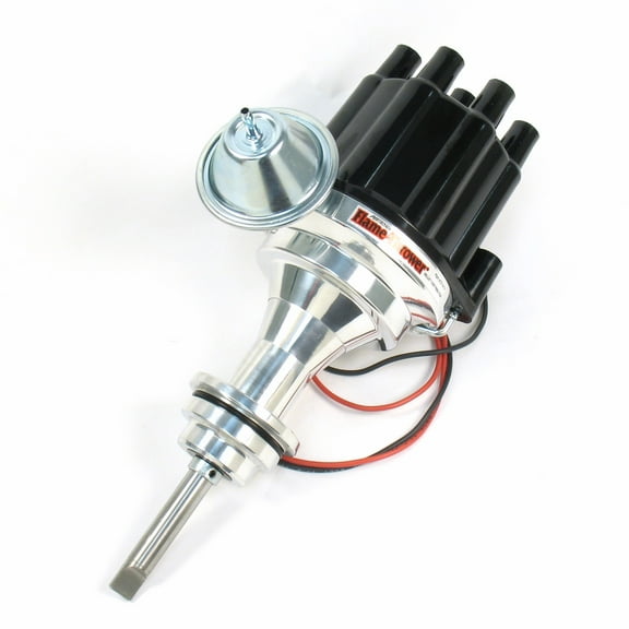 Pertronix D7141700 Flame-Thrower Billet Distributor with Ignitor III Electronics. Vacuum Advance with Black Female Style Cap Fits select: 1966-1969,1977-1981 CHRYSLER NEWPORT