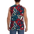 thumbnail image 4 of Balery Geometric Elements Camisetas sin mangas para hombre, absorbe la humedad y protege contra el mal olor.-Small, 4 of 7