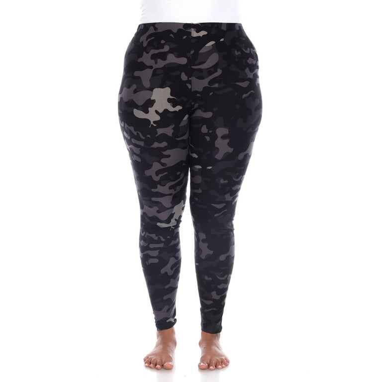 White Mark Women s Plus Size Super Soft Camo Print Leggings