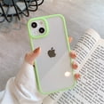 thumbnail image 3 of Funda de teléfono con parachoques de silicona a prueba de golpes para iPhone 16 15 14 11 12 13 Pro Max XS XR 8 7Plus, funda trasera de protección transparente, 3 of 5