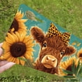 thumbnail image 5 of 1 Pcs 2D Flat License Plate Covers & Frames, Cow with Leopard For Decorative Front, Waterproof For Decoration Aluminum License Plate Covers & Frames Cover For Men Women, 12" X 6", 5 of 6