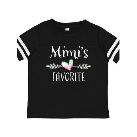 

Inktastic Mimi s Favorite- Heart Grandchild Gift Toddler Boy or Toddler Girl T-Shirt