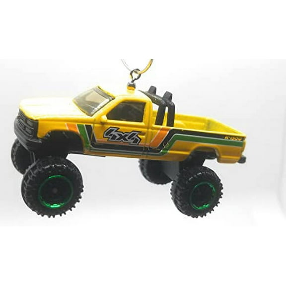Christmas Ornament for Chevy K-1500 Pick Up Truck 4x4 Yellow