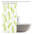 thumbnail image 2 of MYPOP Beach Decor Shower Curtain, Seashells Starfishes and Flip Flops Bathroom Shower Curtain with Hooks, 60 X 72 Inches, 2 of 3