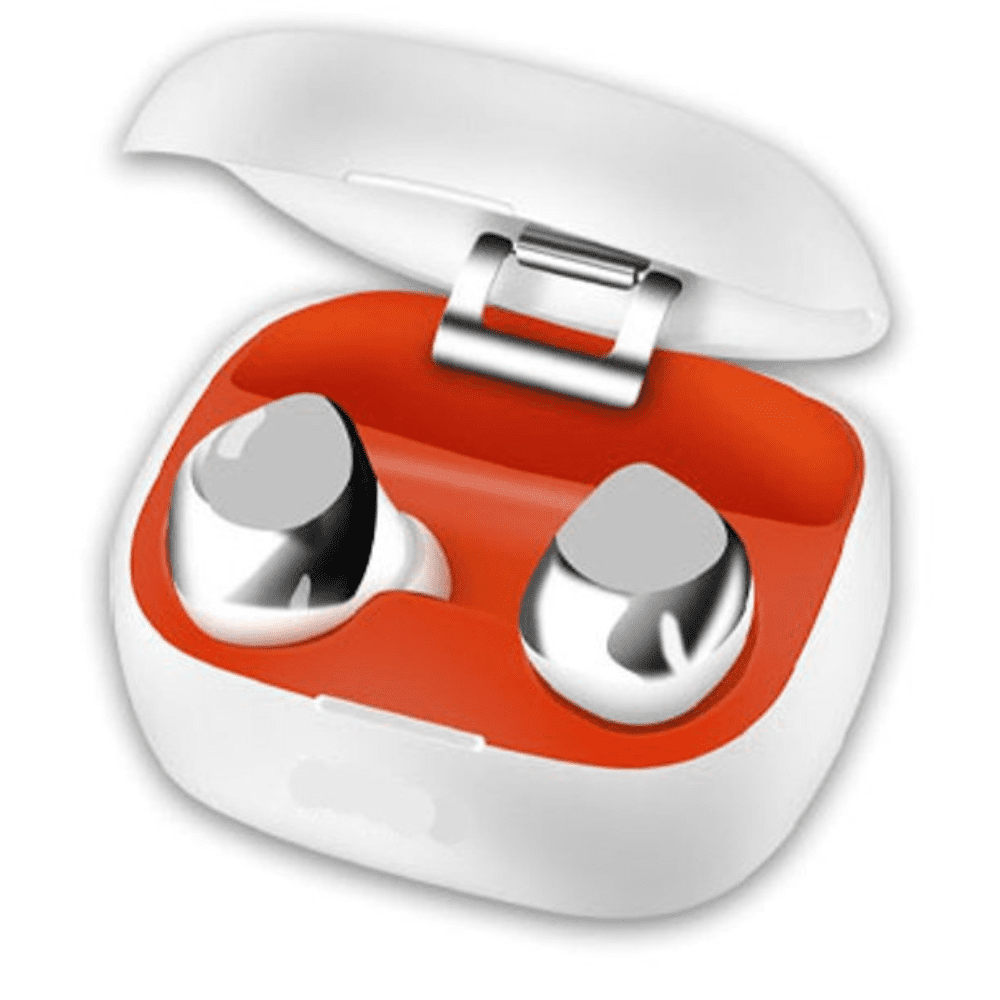 Wireless Earbuds Noise Cancelling Headphones with Bluetooth - Krane & Bauer Tornado Earbuds (White)