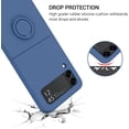 thumbnail image 2 of for Samsung Galaxy Z Flip 3 5G Case, Galaxy Z Flip 3 5G Cover 6.7'', Liquid Silicone Soft Gel Rubber Bumper Anti-Scratch Protective Case with Ring for Galaxy Z Flip3 5G 2021, Navy Blue., 2 of 16