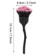 thumbnail image 5 of Forma de Rosa Mango Largo Nail Art Brush Manicure Nail Polishing Pincel de eliminación de polvo(Negro + rosa) Para Uñas Crtynell NO, 5 of 7