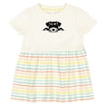 thumbnail image 3 of Inktastic Peeking Miniature Schnauzer Girls Baby Dress, 3 of 5