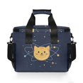 thumbnail image 7 of FORMRS Insulated Cooler Bag 24 Cans Capacity Soft Leakproof Lunch Box with Side Pockets, Orange Cat Planet, 7 of 7
