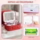 thumbnail image 4 of Cosmetiquera de Maquillaje con Espejo LED 3 Modes, Estuche Portátil de Maquillaje con Bolsa para Brochas, Neceser de Viaje con Divisores Desmontables, Organizador Accesorios Belleza para Mujer, 4 of 4