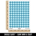 thumbnail image 2 of Deliciously Kawaii Chibi Donut 200+ Round Stickers - Light Blue - Matte Finish - 0.50" Size, 2 of 3