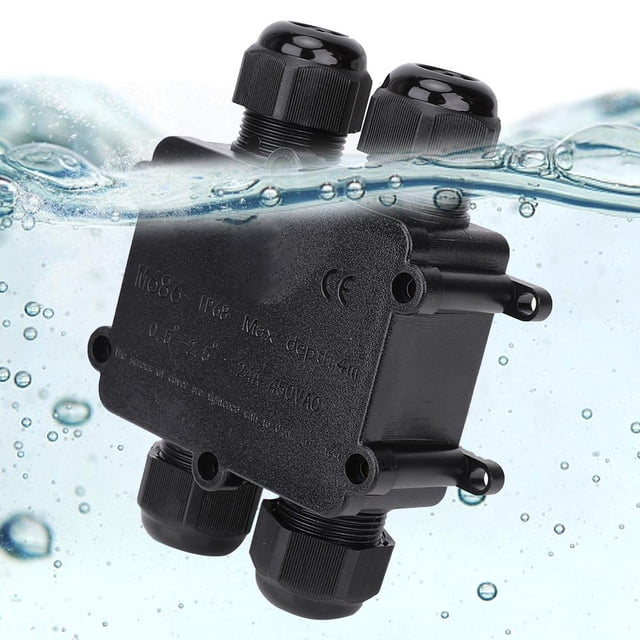 Caja de Conexiones de Plástico a Prueba de Agua M686 Cable para Exteriores Caja de Conexiones Eléctricas Tipo H de 4 Vías Caja de Conexiones Eléctricas IP68 Khall 1.01119E+12