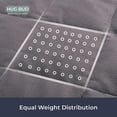 thumbnail image 4 of Hug Bud Heavy Weighted Blanket Thick Comforter Sensory Blanket, 48x72" 10-lbs Gray, 4 of 7