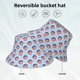 thumbnail image 2 of Fotbe Donut with the USA Fag Sombrero Tipo Pescador con Estampado – Sombrero de Sol de Algodón de Moda para Playa, Golf, Pesca, 2 of 6