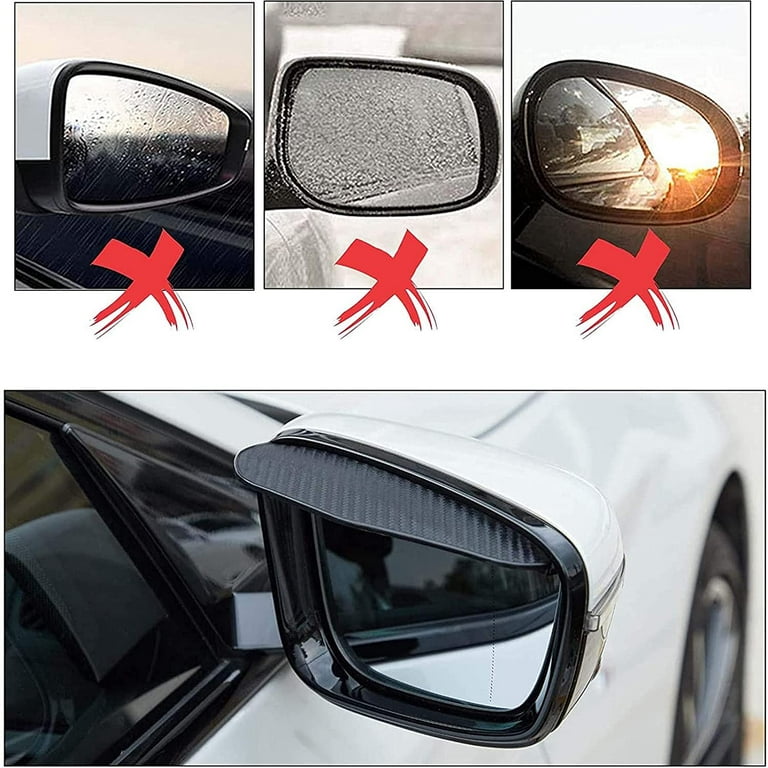 Car Rear View Mirror Rain Cover Sun Visor for Ford ka ecosport 2pcs car  Rearview Mirror rain Eyebrow Visor 