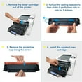 thumbnail image 5 of 054 054H Toner Cartridge Compatible for Canon 054H 054 CRG-054H MF644Cdw MF642Cdw MF641Cw LBP622Cdw MF640C Toner Printer Ink (4-Pack), 5 of 10