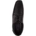 thumbnail image 6 of ABSOLUTE FOOTWEAR Mens Boys Slip On Lace Up Faux Leather Formal School Work Wedding Shoes - Black - US 7, 6 of 7