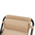 thumbnail image 5 of Veryke Zero Gravity Chair Set of 2, Adjustable Beach Chair Recliners with Cup Holder for Patio, Beige, 5 of 11