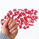 thumbnail image 1 of 1 bolsa de 100 brocas de fondo plano con forma de verde, azul, rojo, brocas de vidrio Aurora Accesorios para uñas, 1 of 5