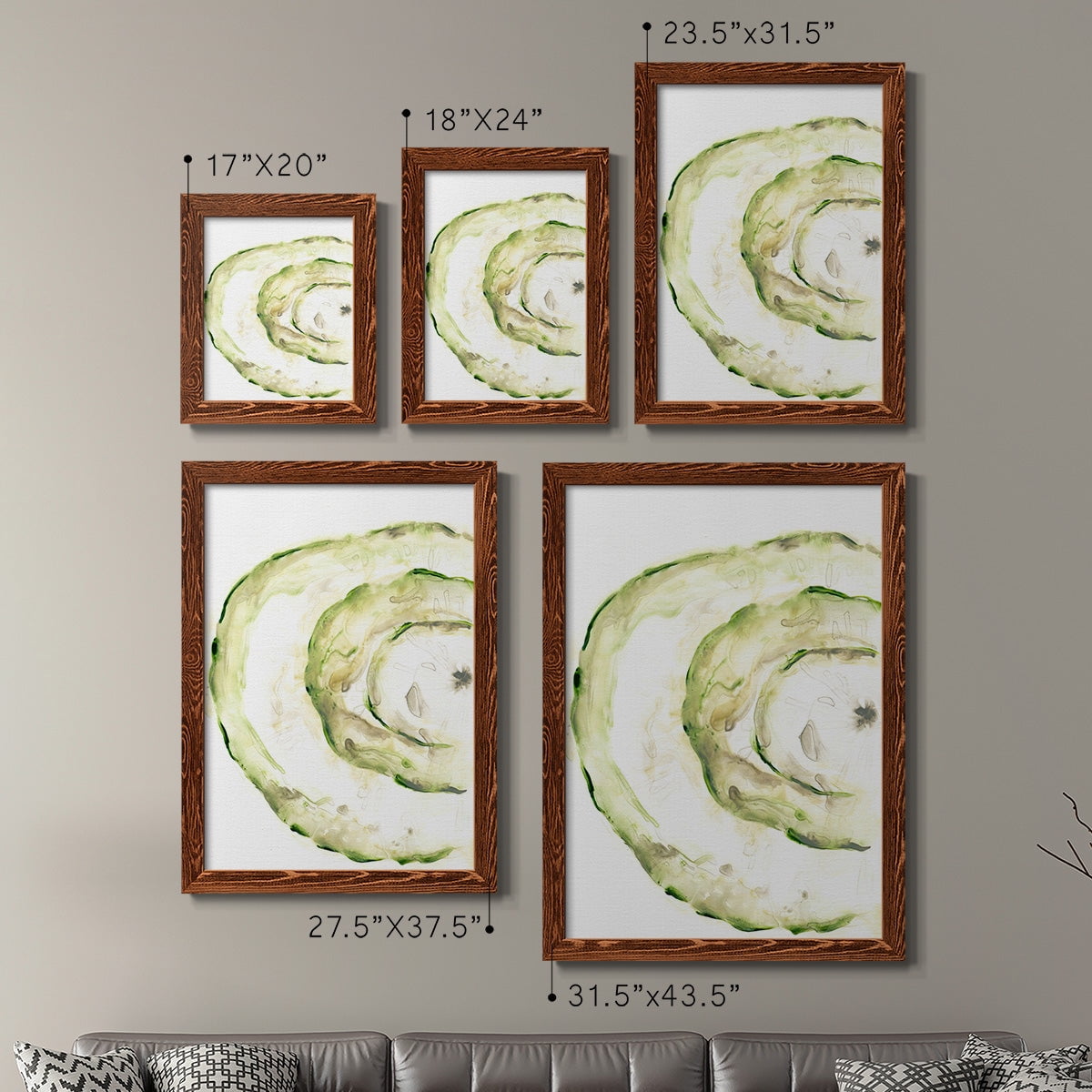 Lichen Halo V - Premium Framed Canvas 2 Piece Set - Ready to Hang