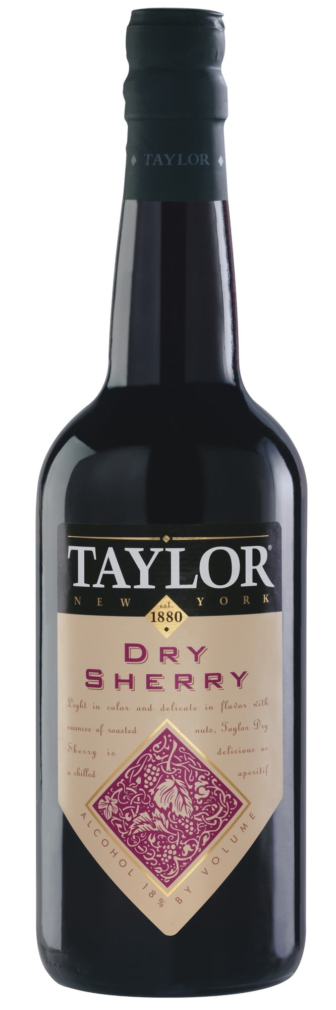 Taylor New York Desserts Dry Sherry, Red Wine, 750 mL Bottle