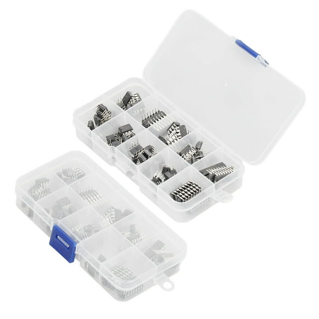 Kit de Surtido de IC, Chips de CircuitO Prácico 10 Especificaciones Alta Fiabilidad de Alta Fiabilidad Hecha 85 PCS Para Un Amplificador Dual